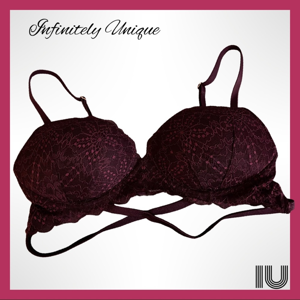 PINK VS Lacy Date Wireless Push Up Bra-32C